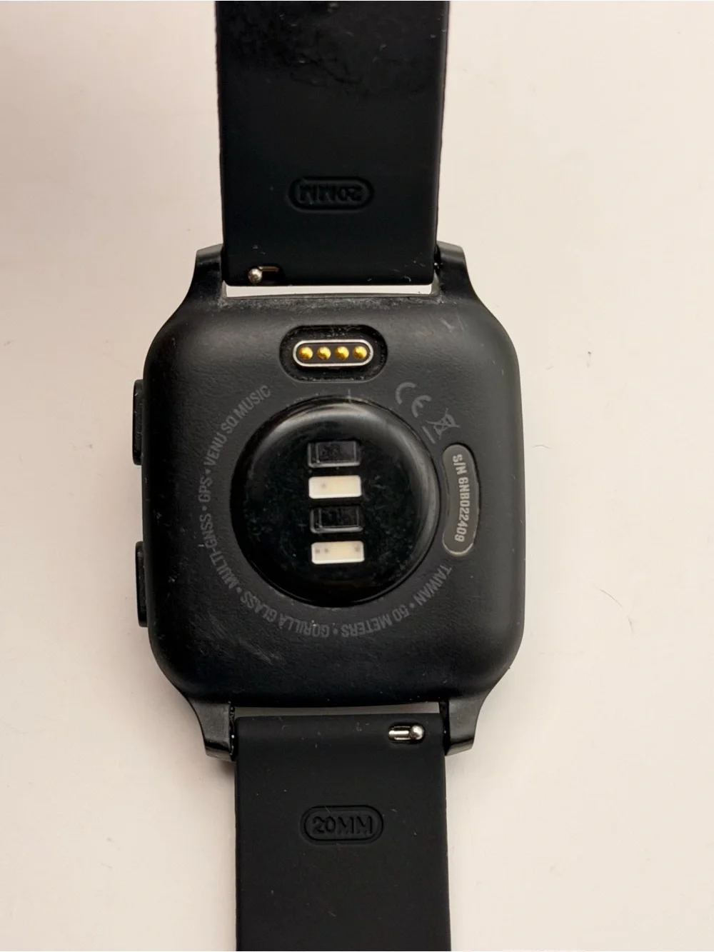 Garmin Venu SQ Music, Black, Very Good, Charger Included, New Band
